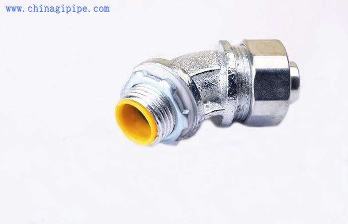 90degree Flexible Conduit Connector-Zinc